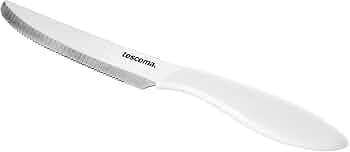 Coltello tavola presto lunghezza totale 23 cm -  lama 12 cm - bianco 6 pezzi