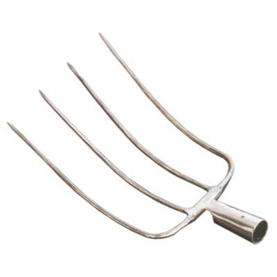 Forca fieno orsatti acciaio forgiato denti 4