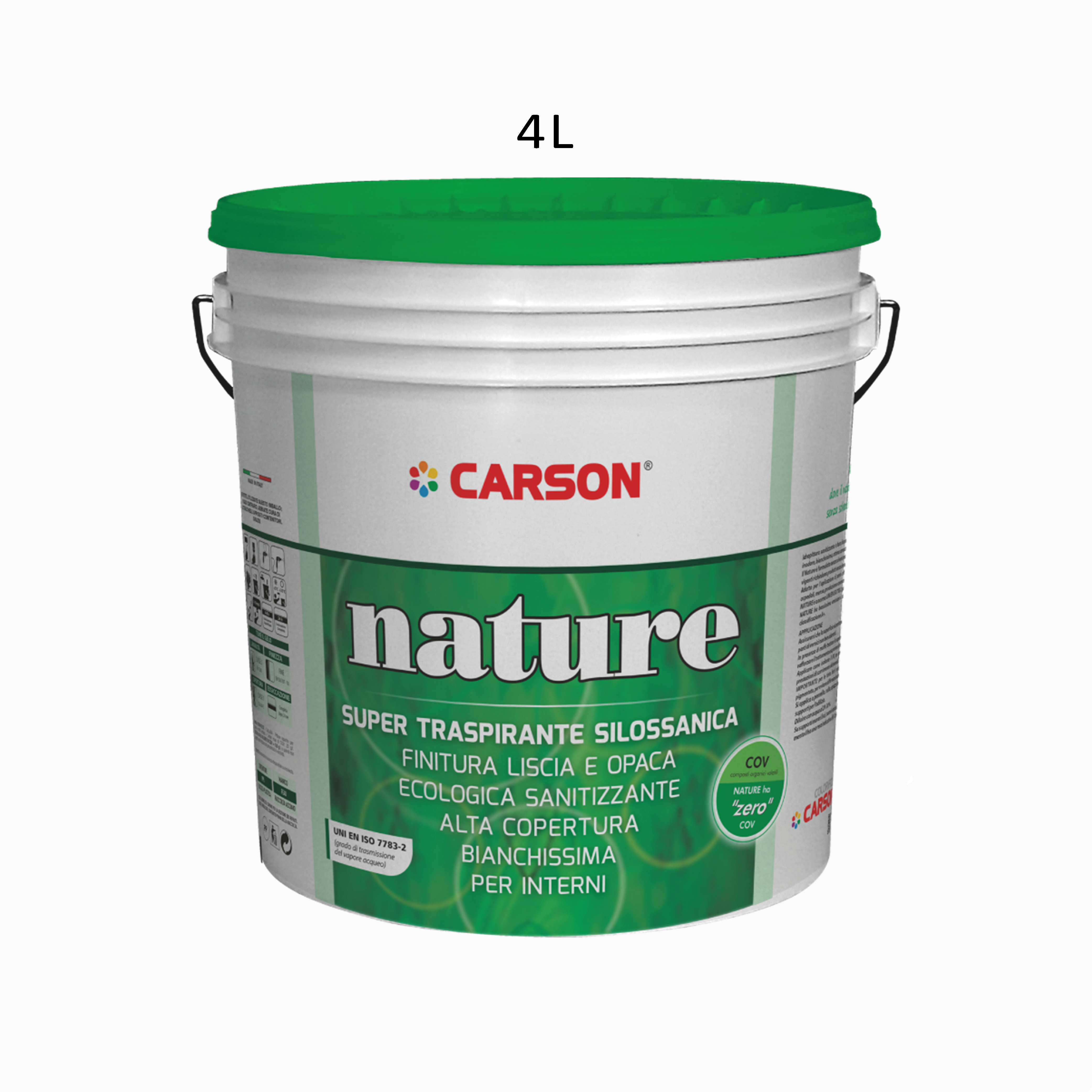 Nature idropittura silossanica traspirante opaca lt 4 alta copertura, interni