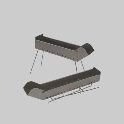 Cuoci spiedini a carbonella filoteo cm 80x14x65h