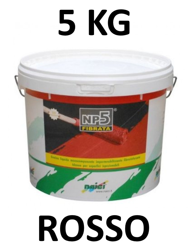 Guaina liquida colorata np5 5kg rossa