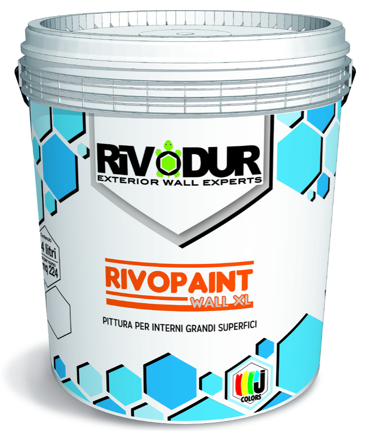 Idropittura murale supertraspirante bianca rivopaint wall xl 14 lt