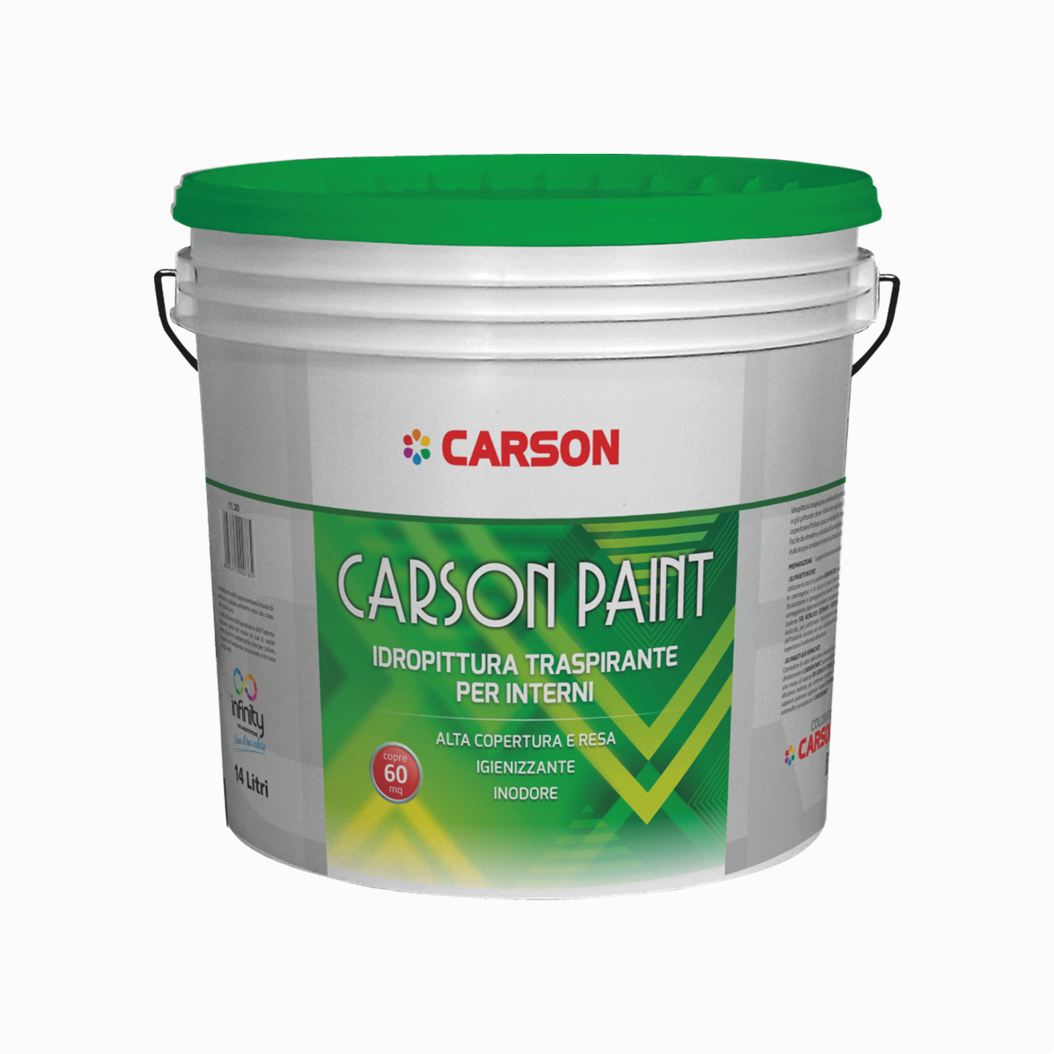 Carson paint da lt 14 idropittura traspirante supercoprente per interni