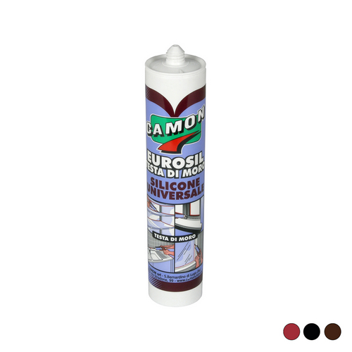Sigillante siliconico acetico eurosil 280 ml - rosso siena