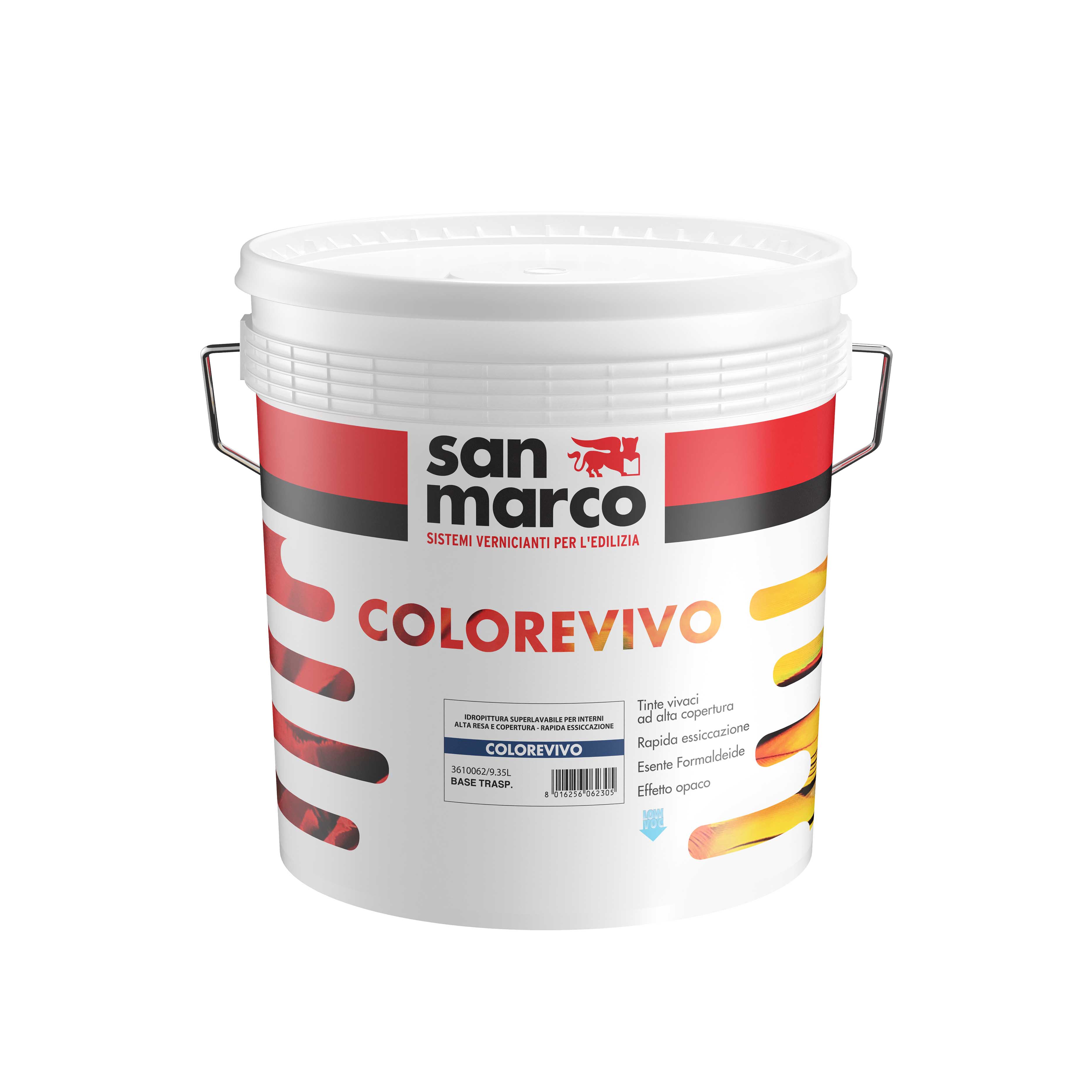 Pittura superlavabile colorevivo bianco lt 1