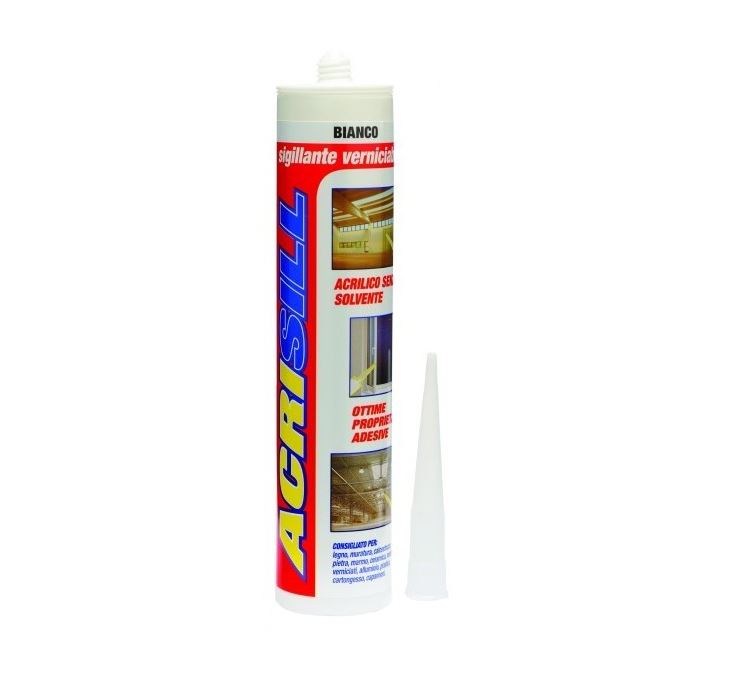 Acrisill  sigillante acrilico verniciabile bianco 310 ml