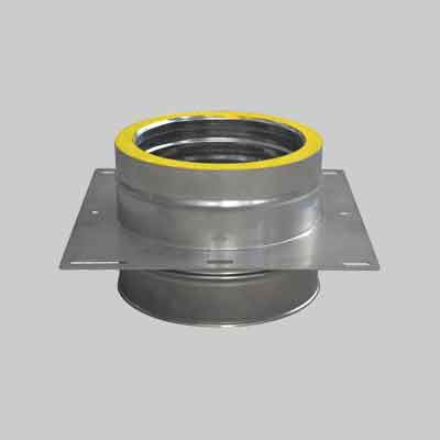 Piastra intermedia doppia parete diametro 150/200 mm