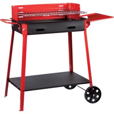 Barbecue a carbonella supermax con appoggio cm 60x40x85h