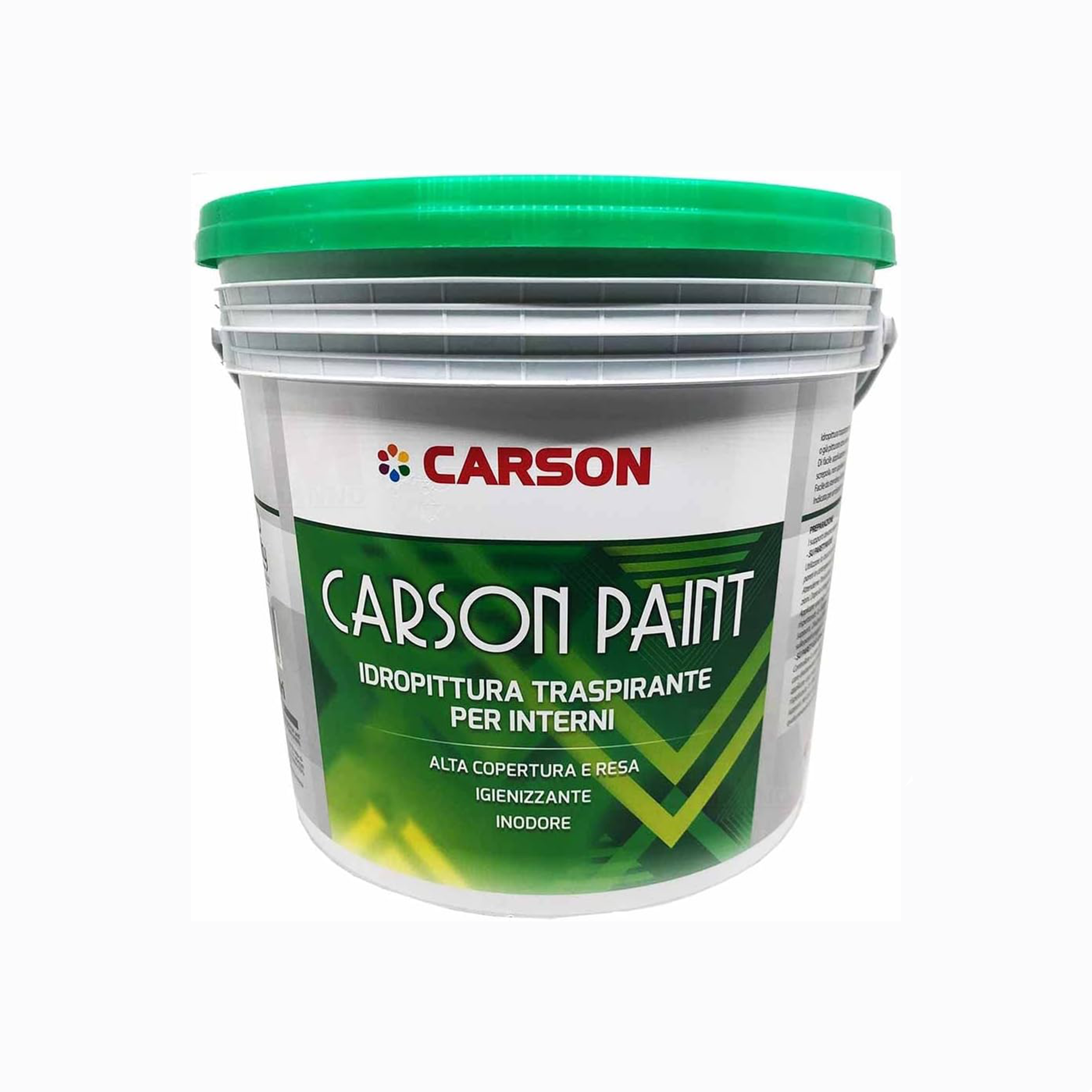 Carson paint 5 litri idropittura traspirante, alta copertura per interni umidi