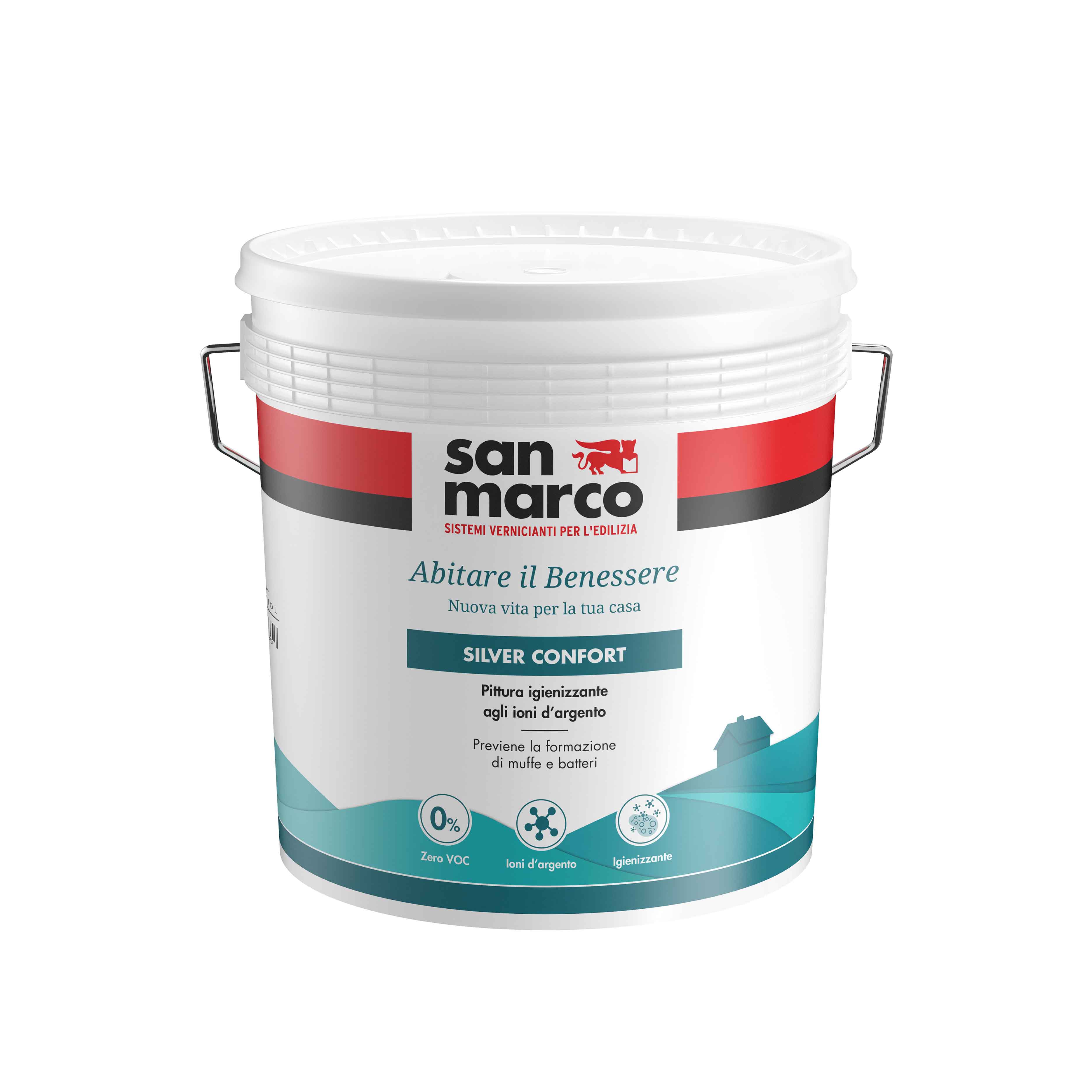 Silver confort idropittura igienizzante bianca lt 1