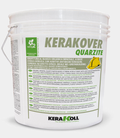 Kerakover quarzite 14lt idropittura effetto opaco colore bianco