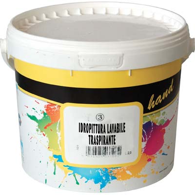 Idropittura lavabile hand bianco lt  4
