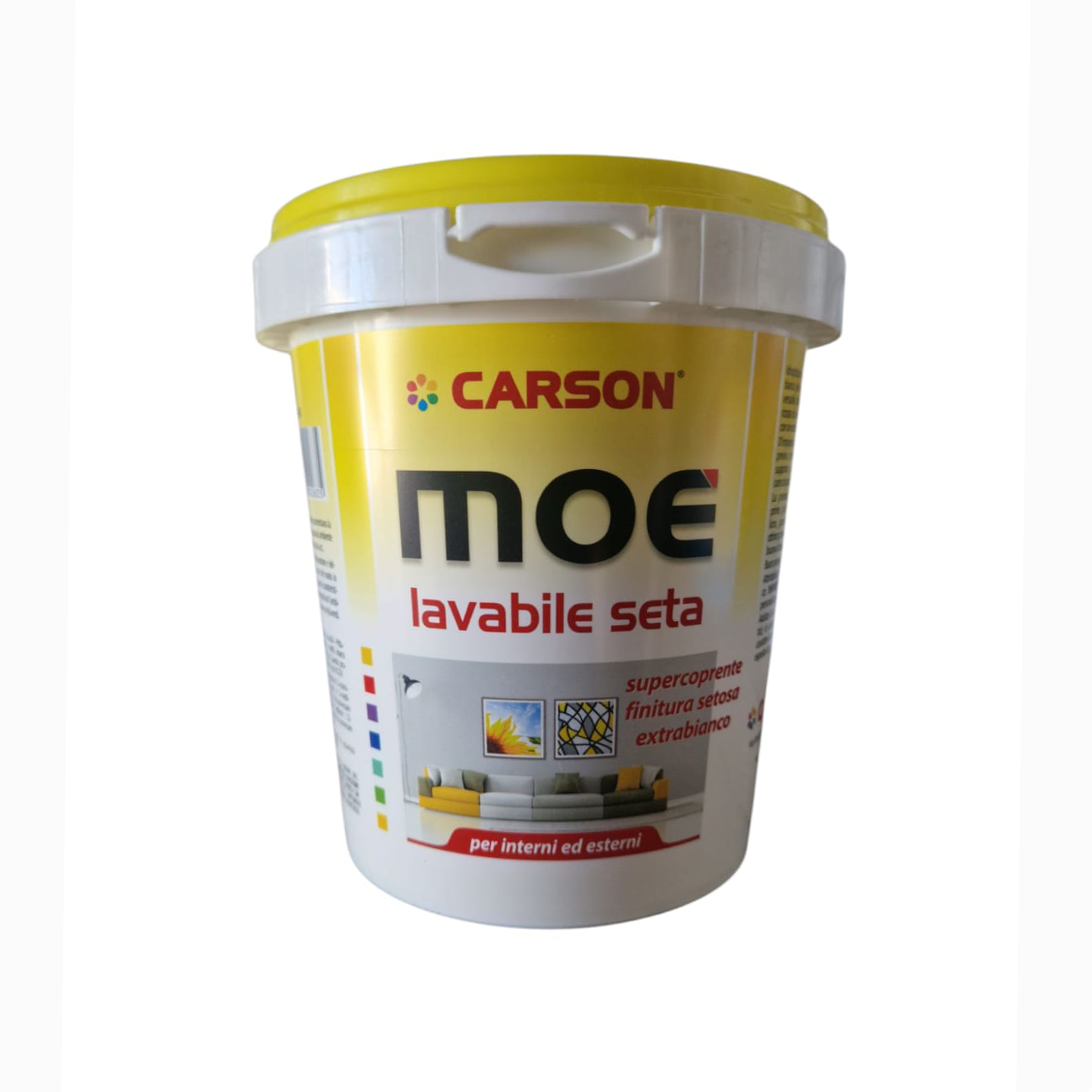 Mo&Eacute; idropittura lavabile bianco opaco lt. 0,75 &ndash; effetto seta supercoprente