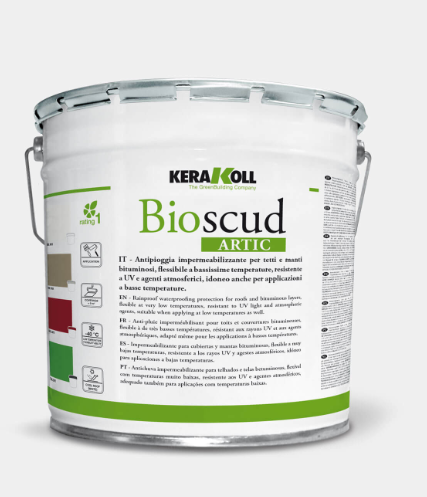 Bioscud artic grigio 18 kg impermeabilizzante per superifici