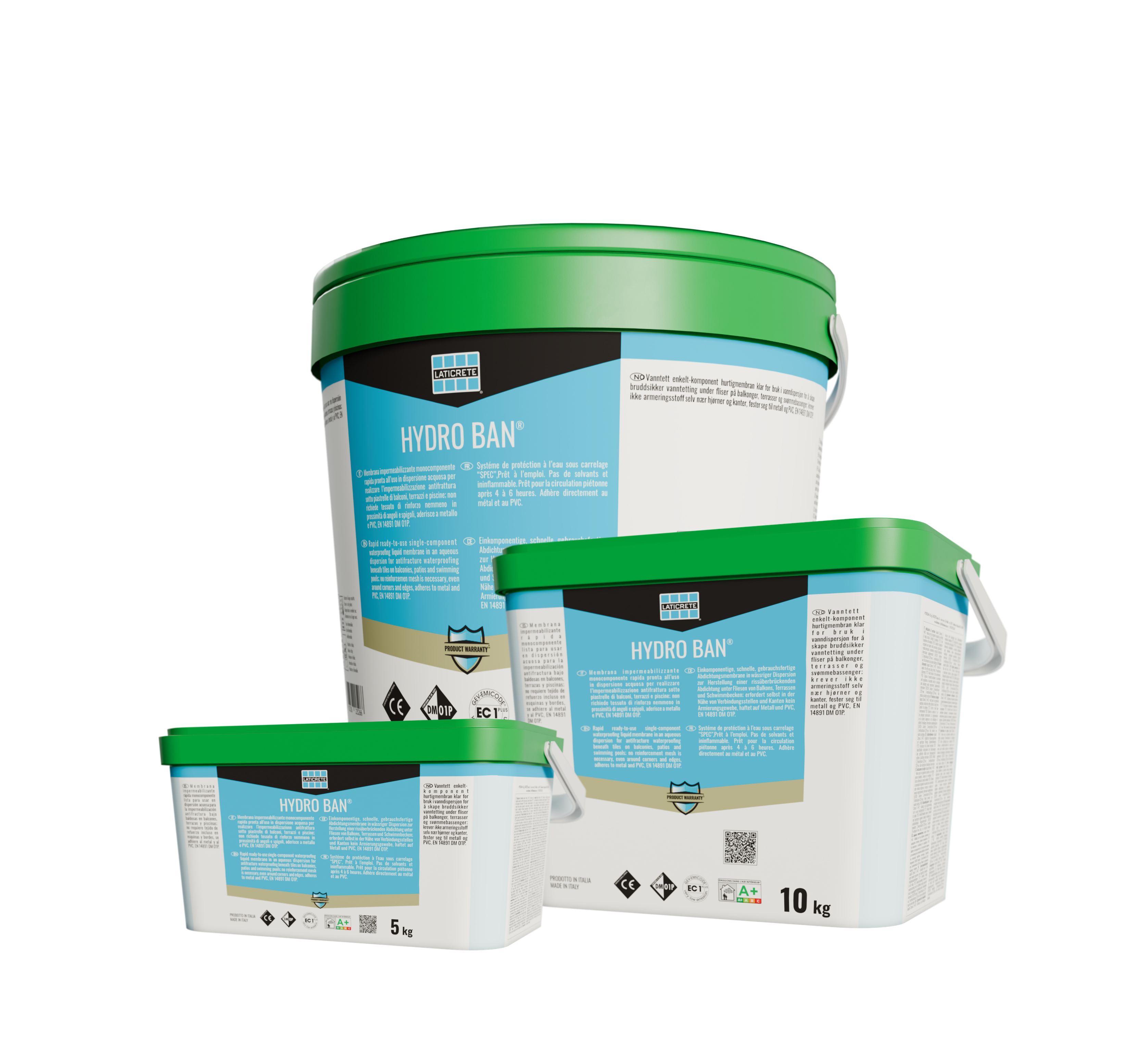 Membrana liquida impermeabilizzante monocomponente sottile hydro ban 20kg